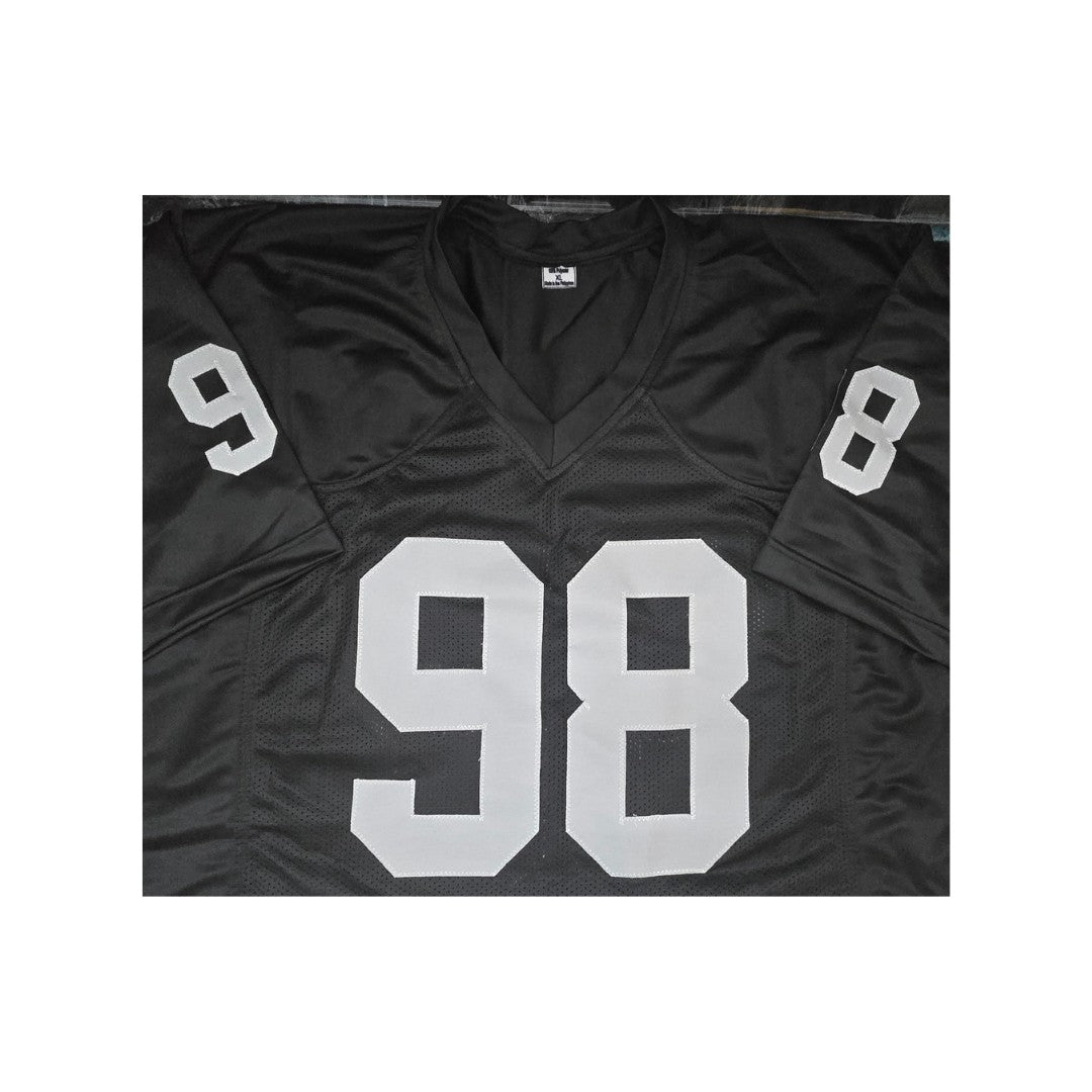 Las Vegas Raiders Maxx Crosby Autographed Football Jersey coa