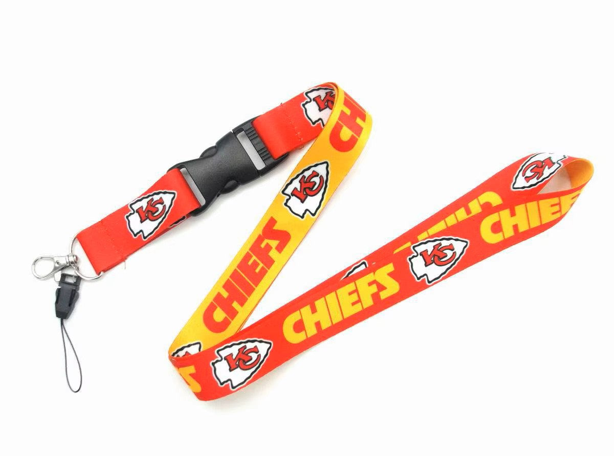 NFL Team Reversible Lanyard with Detachable Clip/Key Ring