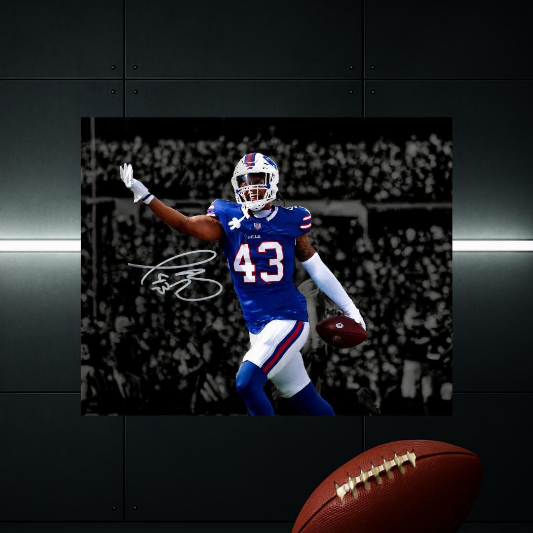 Terrel Bernard Buffalo Bills Signed Photo Print Autograph Wall Art #1