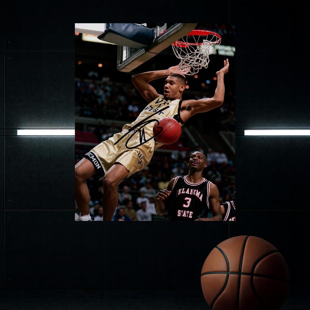 Tim Duncan Signed Photo Print Autograph Wall Art