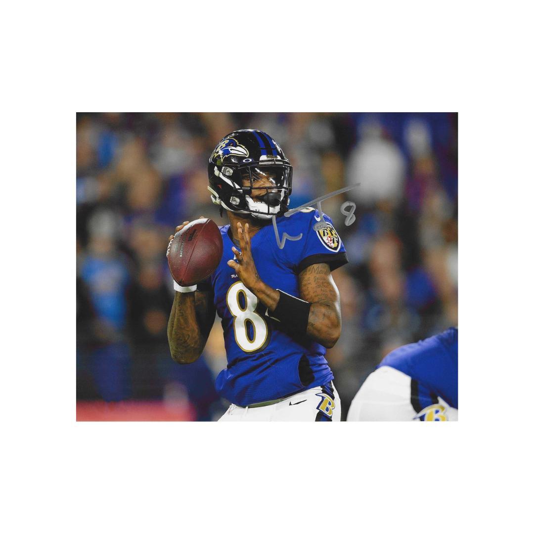 Lamar Jackson Baltimore Ravens Signed Photo Print Autograph Wall Art