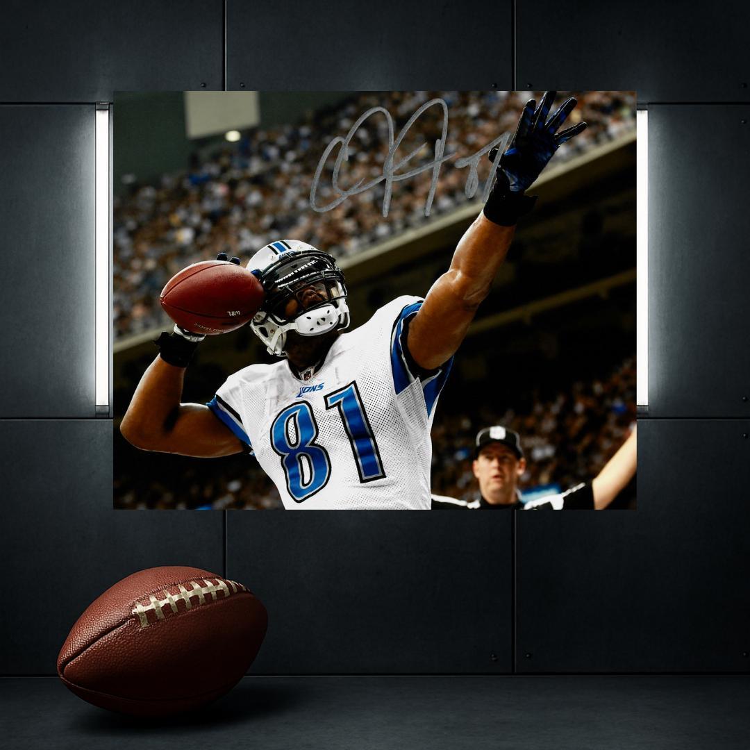 Calvin Johnson Detroit Lions 1 Signed Photo Print Autograph Wall Art