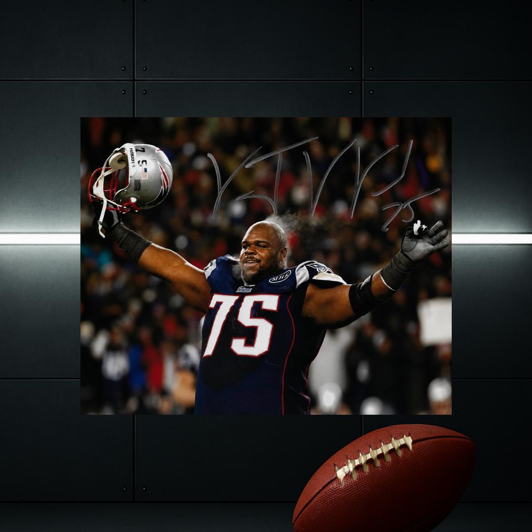 Vince Wilfork New England Patriots Signed Photo Print Autograph Wall Art