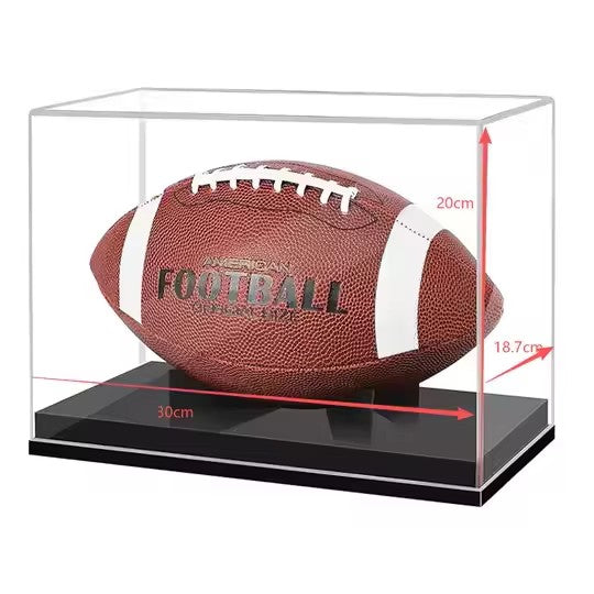Football Display Case, Acrylic Football Case Display Case Autographed Football Holder