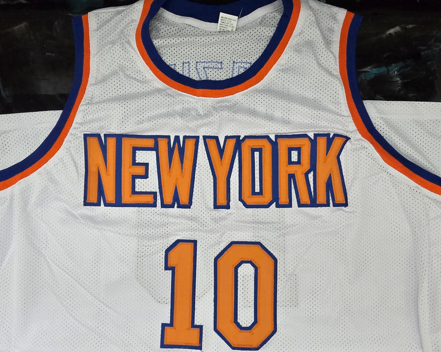 WALT FRAZIER SIGNED NEW YORK KNICKS #10 JERSEY COA - Fan Freaks