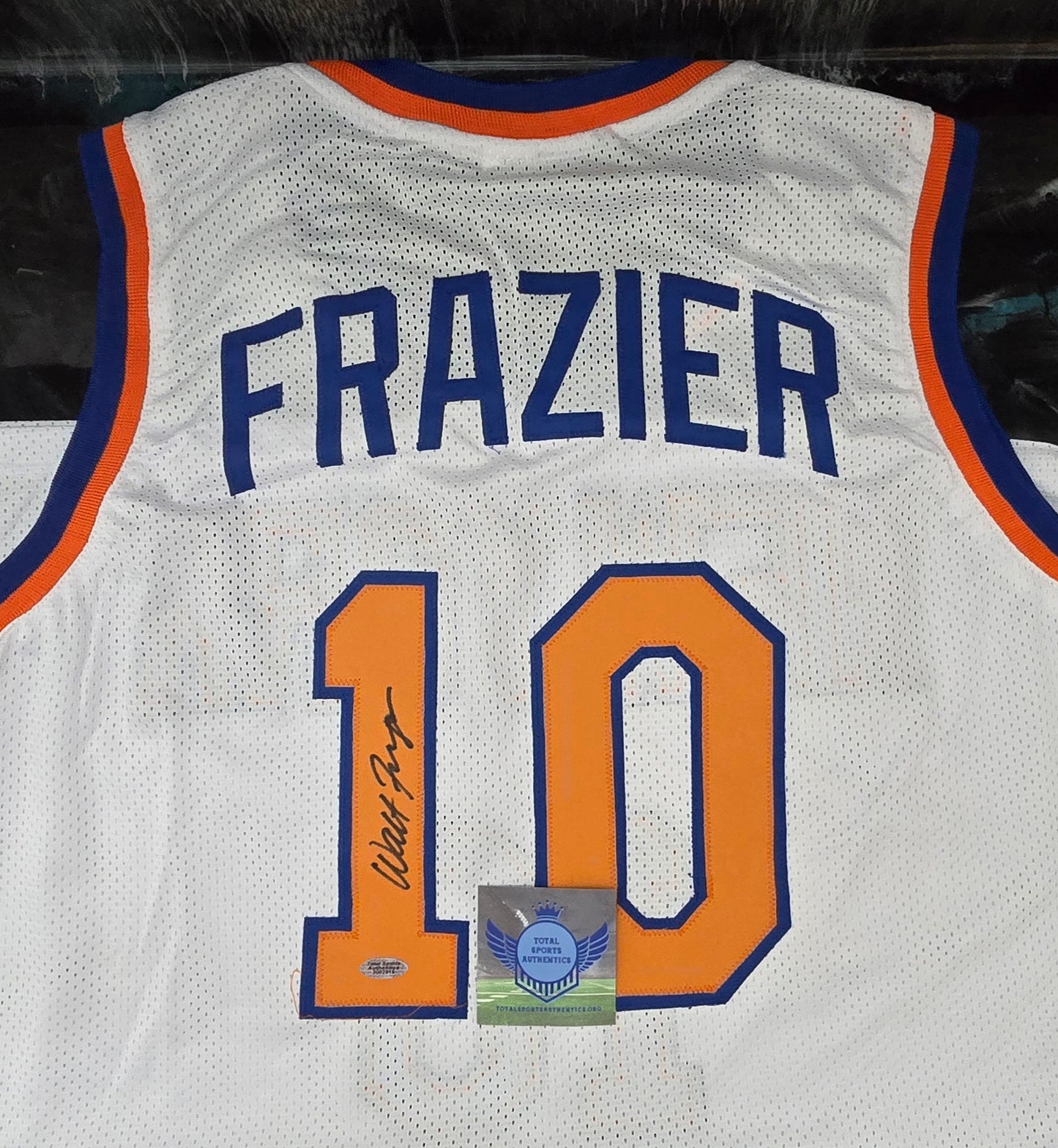 WALT FRAZIER SIGNED NEW YORK KNICKS #10 JERSEY COA - Fan Freaks