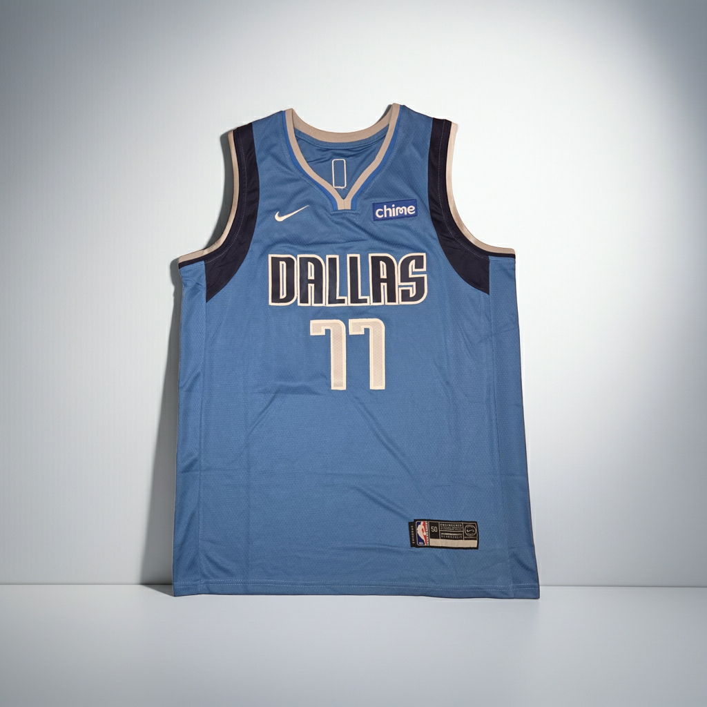 Luka Doncic Dallas Mavericks autographed basketball jersey with COA, alternate product photograph