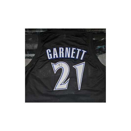 Kevin Garnett Of The Minnesota Timberwolves signed basketball jersey PAAS COA