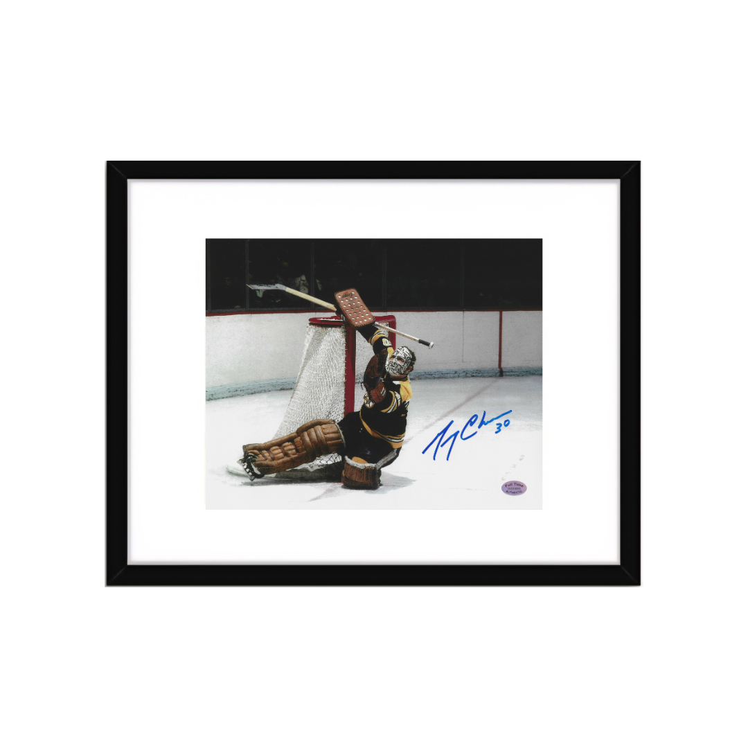 Gerry Cheevers Boston Bruins Autographed 8x10 Photo Art Print - Fan Freaks