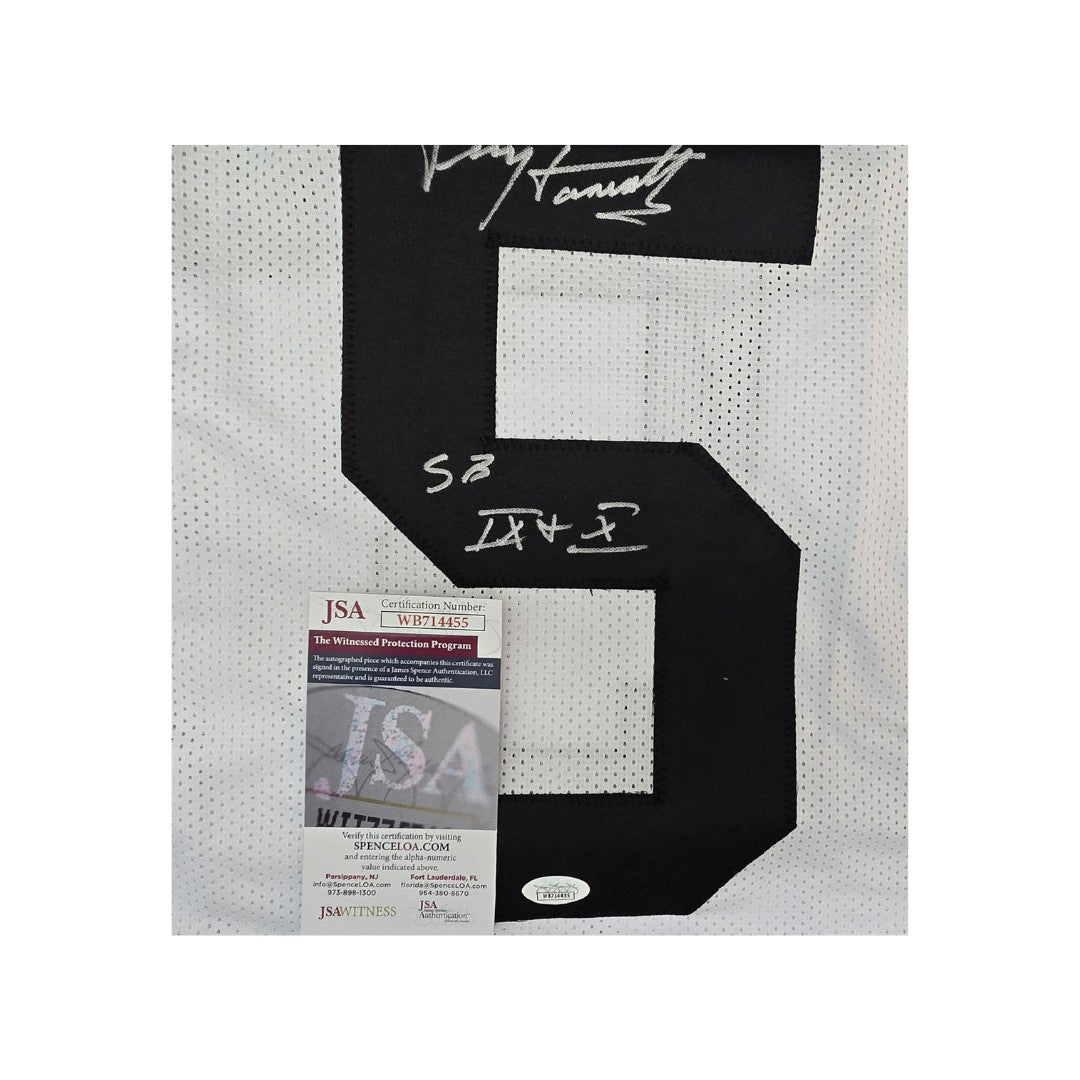 Terry Hanratty Pittsburgh Steelers Autographed & Insc Custom Football Jersey coa