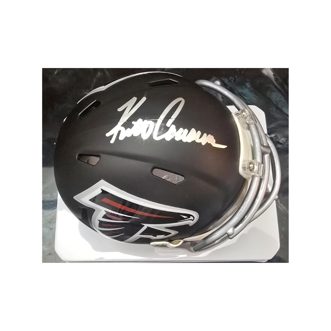 Kirk Cousins of the Atlanta Falcons signed mini football helmet PAAS COA