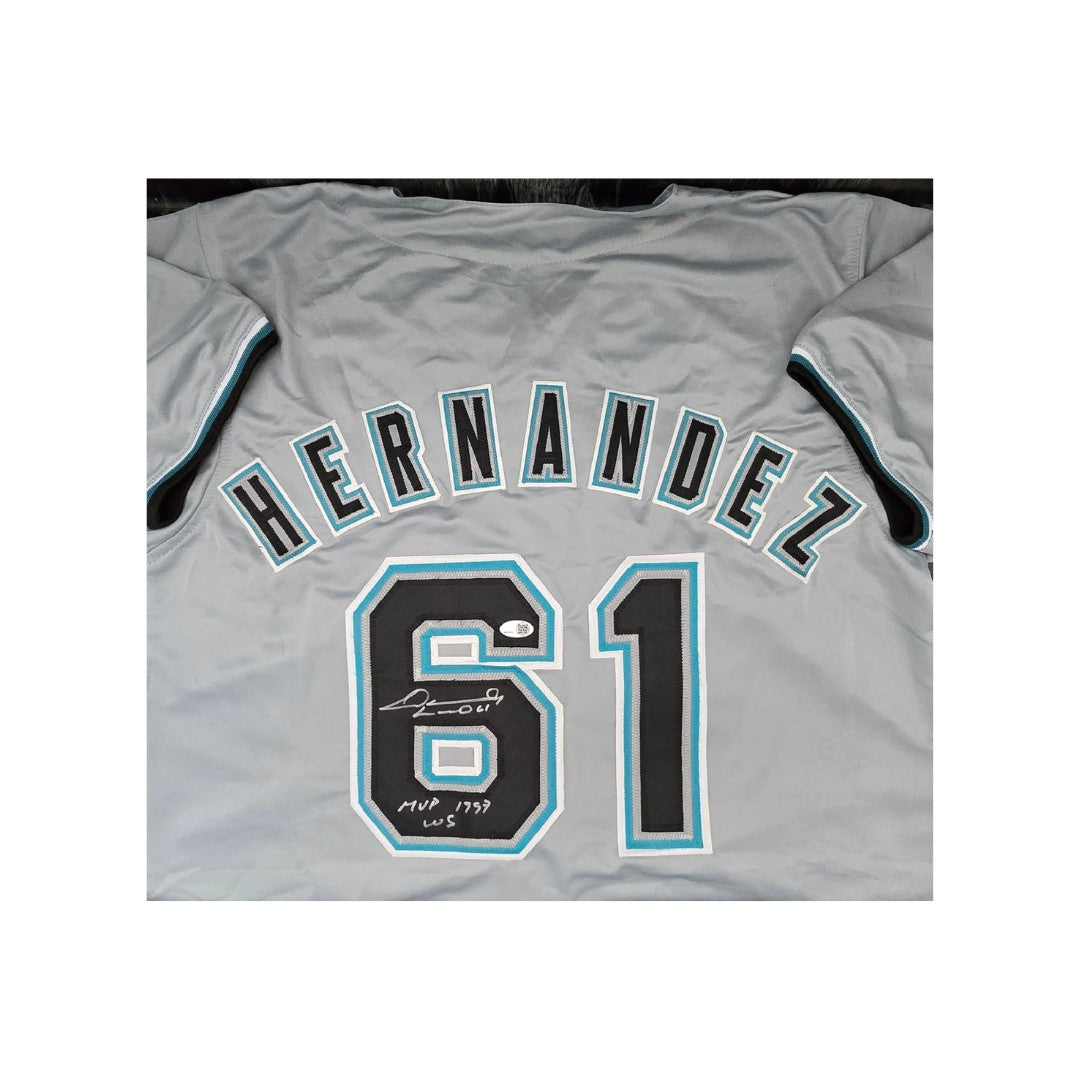 Livan Hernandez autographed signed inscribed jersey Florida Marlins JSA-Holo