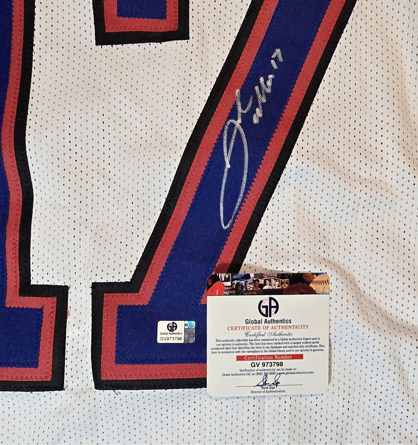 Josh Allen Buffalo Bills Autographed Football Jersey coa (XL)