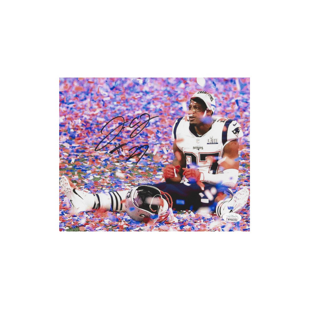 J.C. Jackson New England Patriots Autographed 8x10 Photo coa W/Frame - Fan Freaks