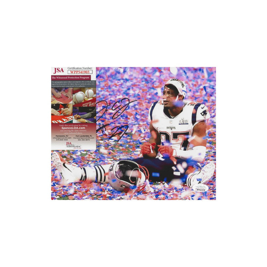J.C. Jackson New England Patriots Autographed 8x10 Photo coa