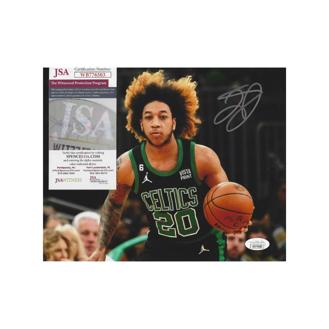 J.D. Davison Boston Celtics Autographed 8x10 Photo coa W/Frame - Fan Freaks