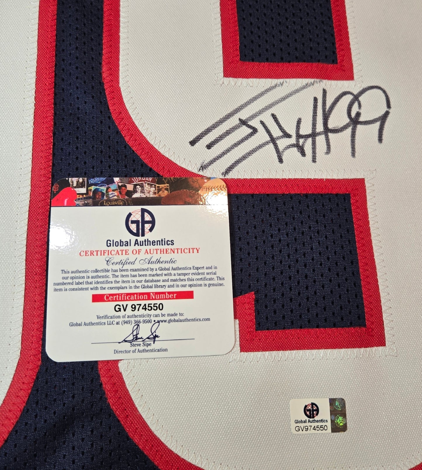 J.J. Watt Houston Texans Autographed Football Jersey coa (XL)