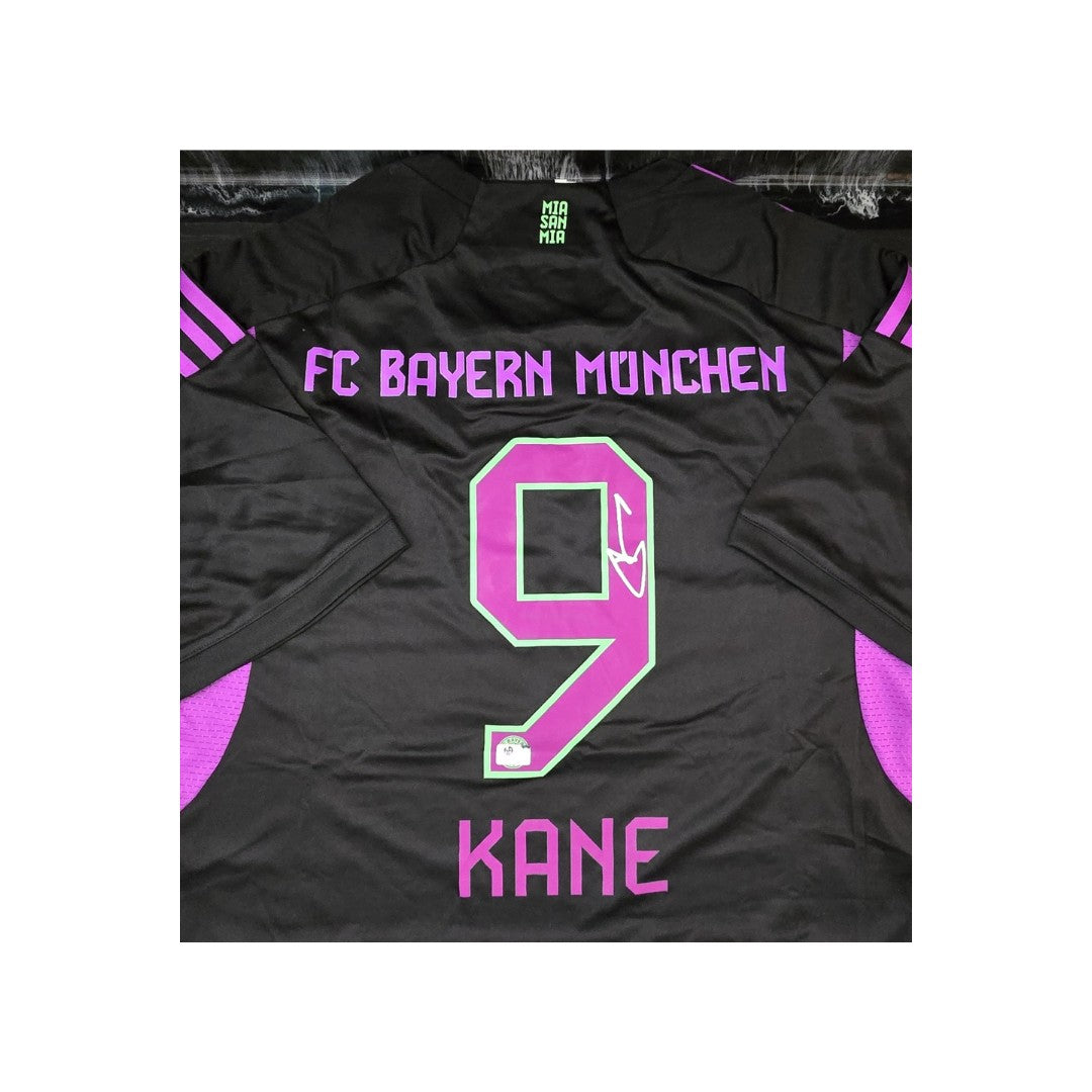 Harry Kane Bayern Munchen 2023-24 Adidas Third Soccer Jersey coa