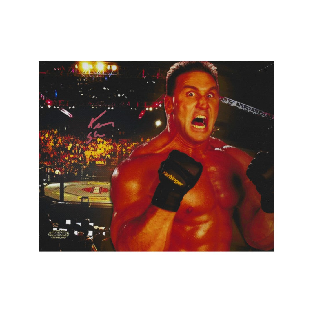 KEN SHAMROCK AUTOGRAPHED SIGNED 8X10 PHOTO WITH COA