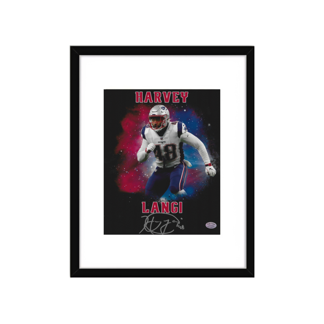 Harvey Langi New England Patriots Autographed 8x10 Photo Art Print - Fan Freaks