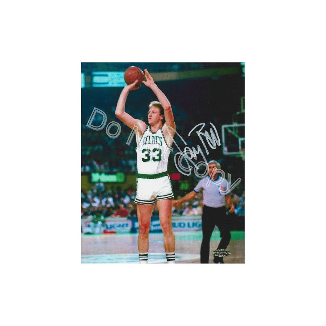 LARRY BIRD SIGNED BOSTON CELTICS 8X10 PHOTO REPRINT - Fan Freaks