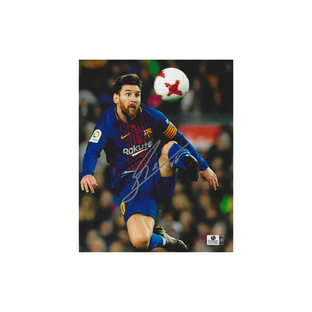 Lionel Messi Barcelona Autographed 8x10 Photo coa