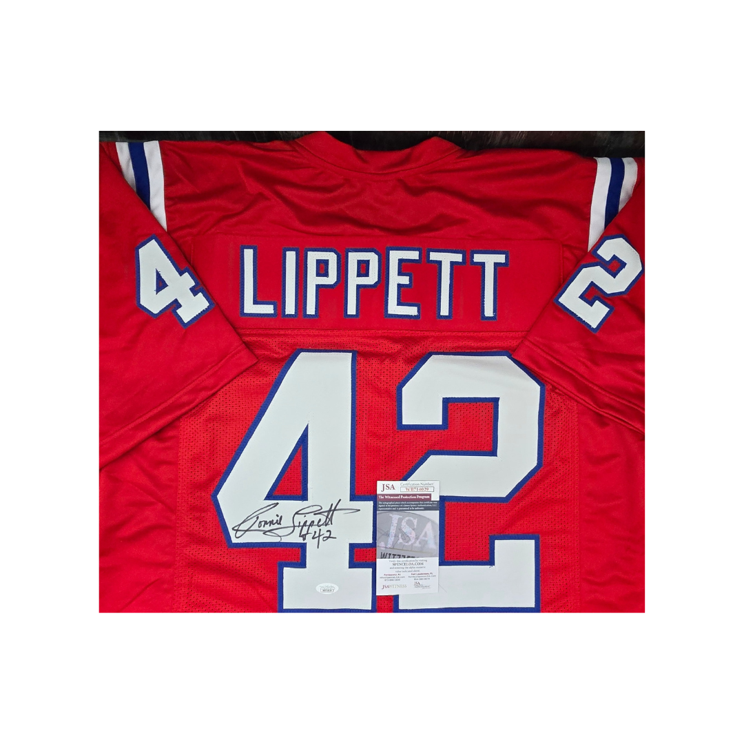 Ronnie Lippett New England Patriots Autographed Custom Football Jersey With COA - Fan Freaks