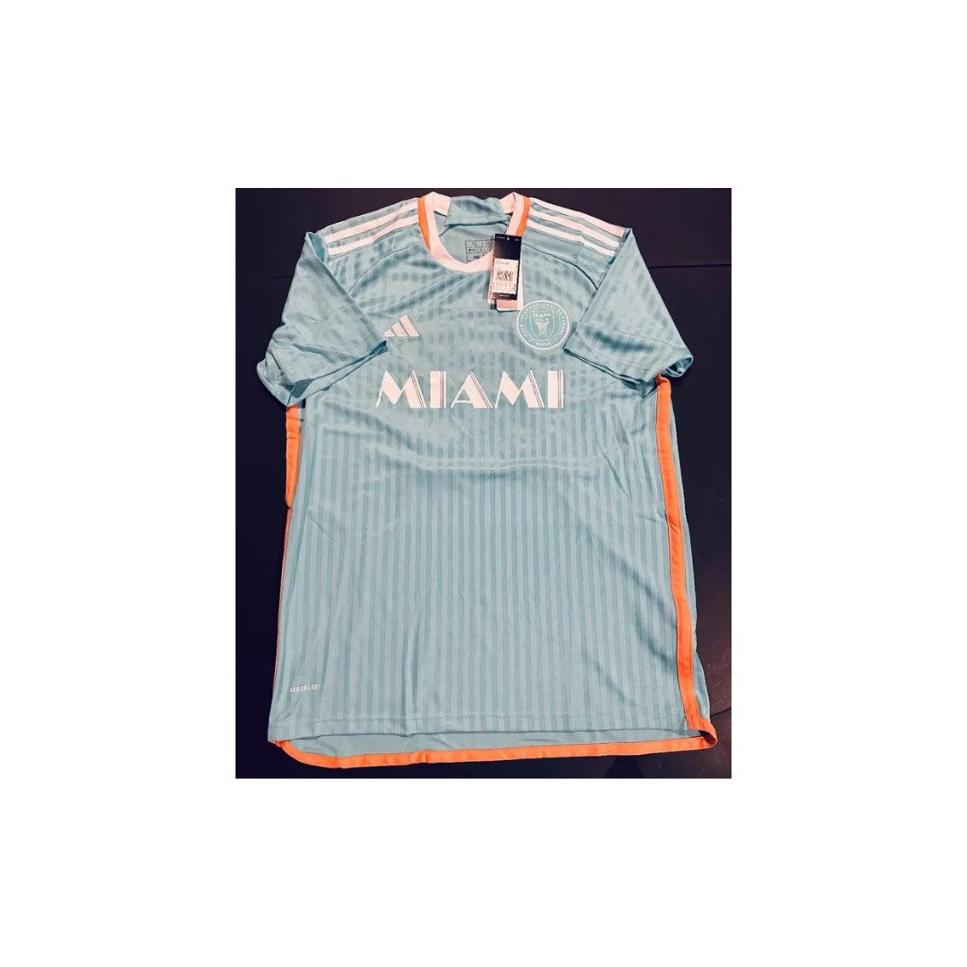 Lionel Messi Inter Miami FC Autographed 2023-24 Adidas Third Soccer Jersey coa