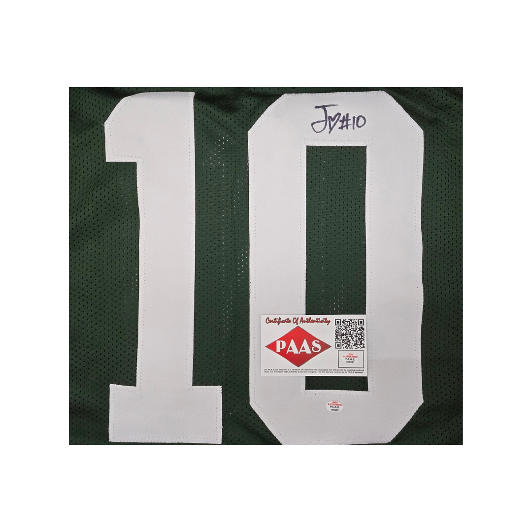 Jordan Love of the Green Bay Packers autographed football jersey COA