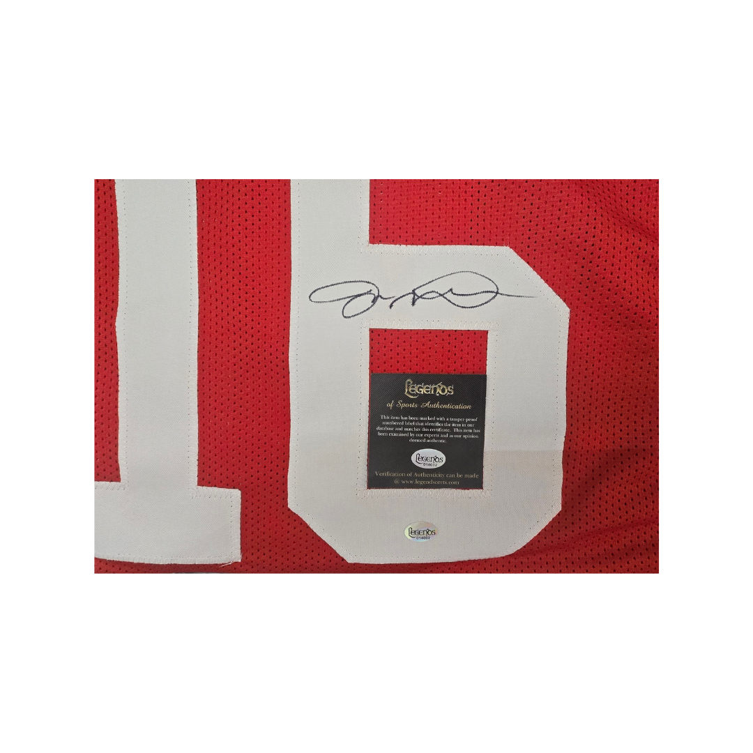 Joe Montana of the San Francisco 49ers signed football jersey COA