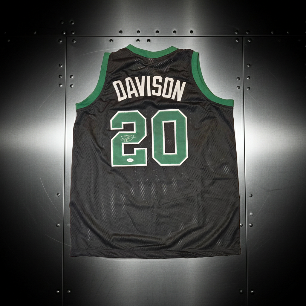 J.D. Davison Boston Celtics autographed basketball jersey with JSA COA