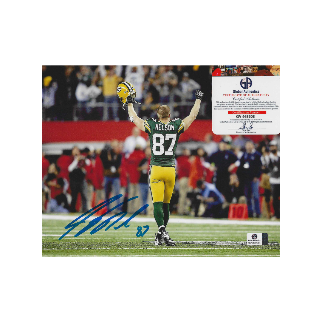 Jordy Nelson Green Bay Packers Autographed 8x10 Photo With COA W/Frame