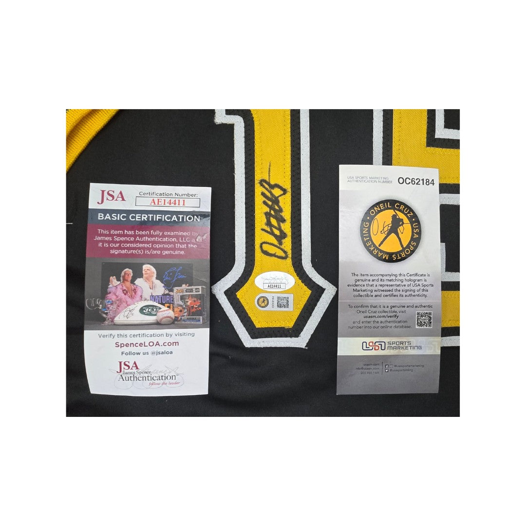 Autographed Oneil Cruz Pittsburgh Black Baseball Jersey With 2 COA'S - Fan Freaks