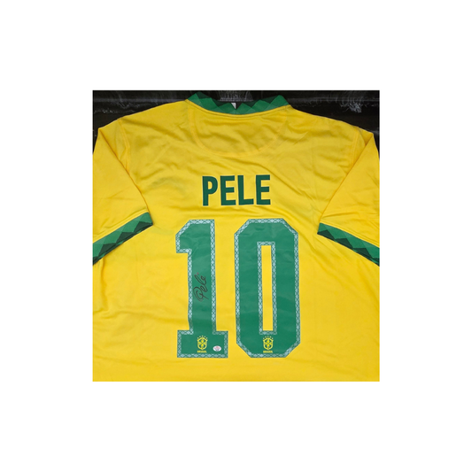 Pele of Brasil autographed soccer jersey With COA