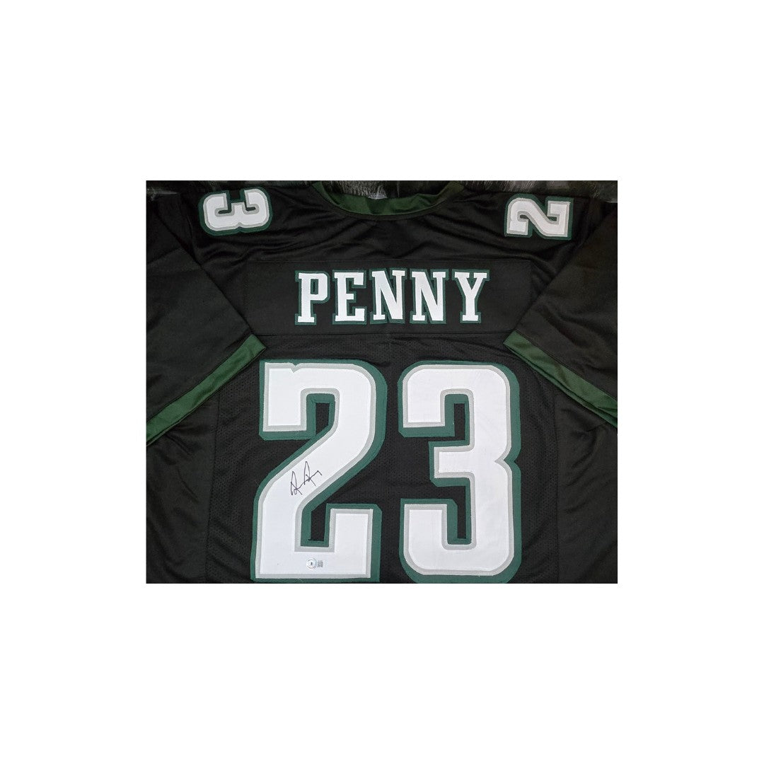 Rashaad Penny Philadelphia Eagles Autographed Football Jersey Hologram