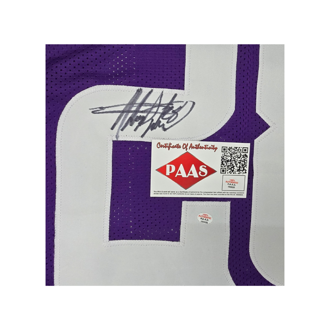 Adrian Peterson autographed football jersey COA - Fan Freaks