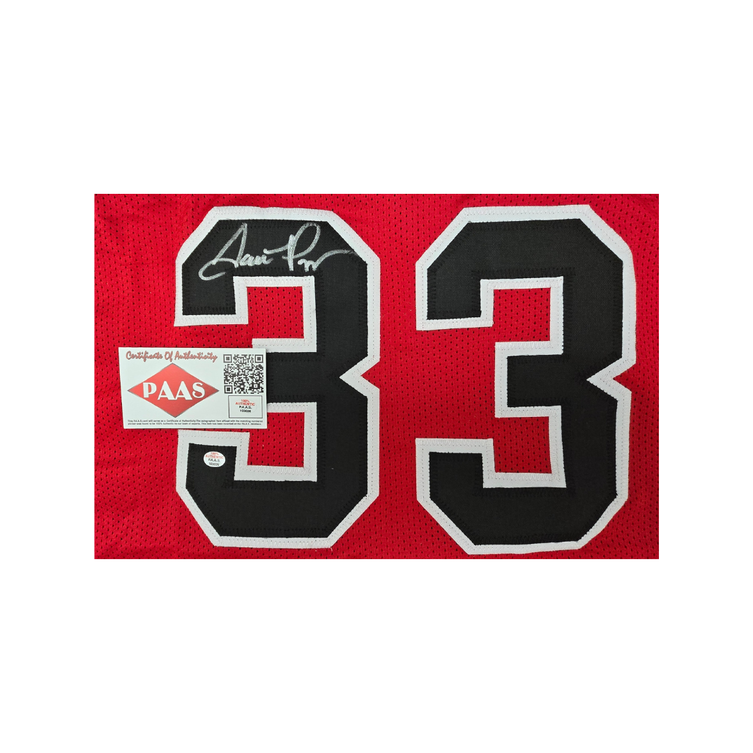 Scottie Pippen Chicago Bulls Autographed Basketball Jersey coa