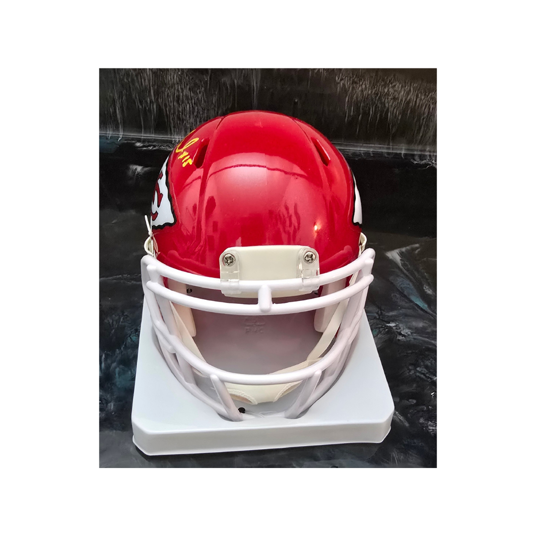 Patrick Mahomes of the KC Chiefs autographed mini helmet With COA