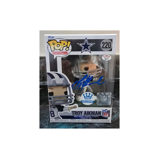 Troy Aikman of the Dallas Cowboys autographed Funko Pop With COA