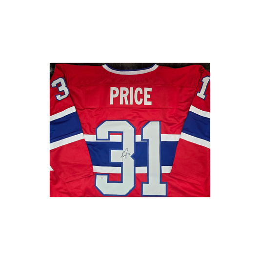 Carey Price of the Montreal Canadiens signed hockey jersey COA