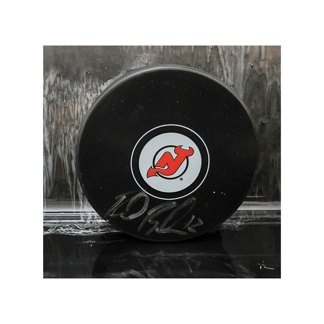 Reid Boucher New Jersey Devils Autographed Hockey Puck Beckett Hologram