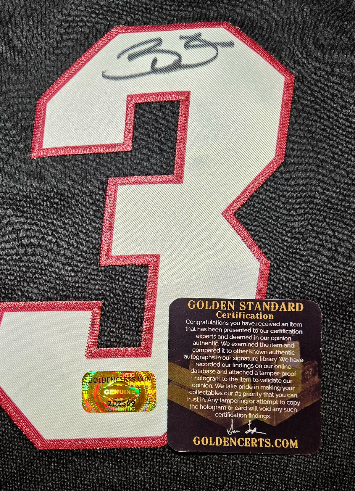 Dwyane Wade Signed Jersey #3 Miami Heat w/COA