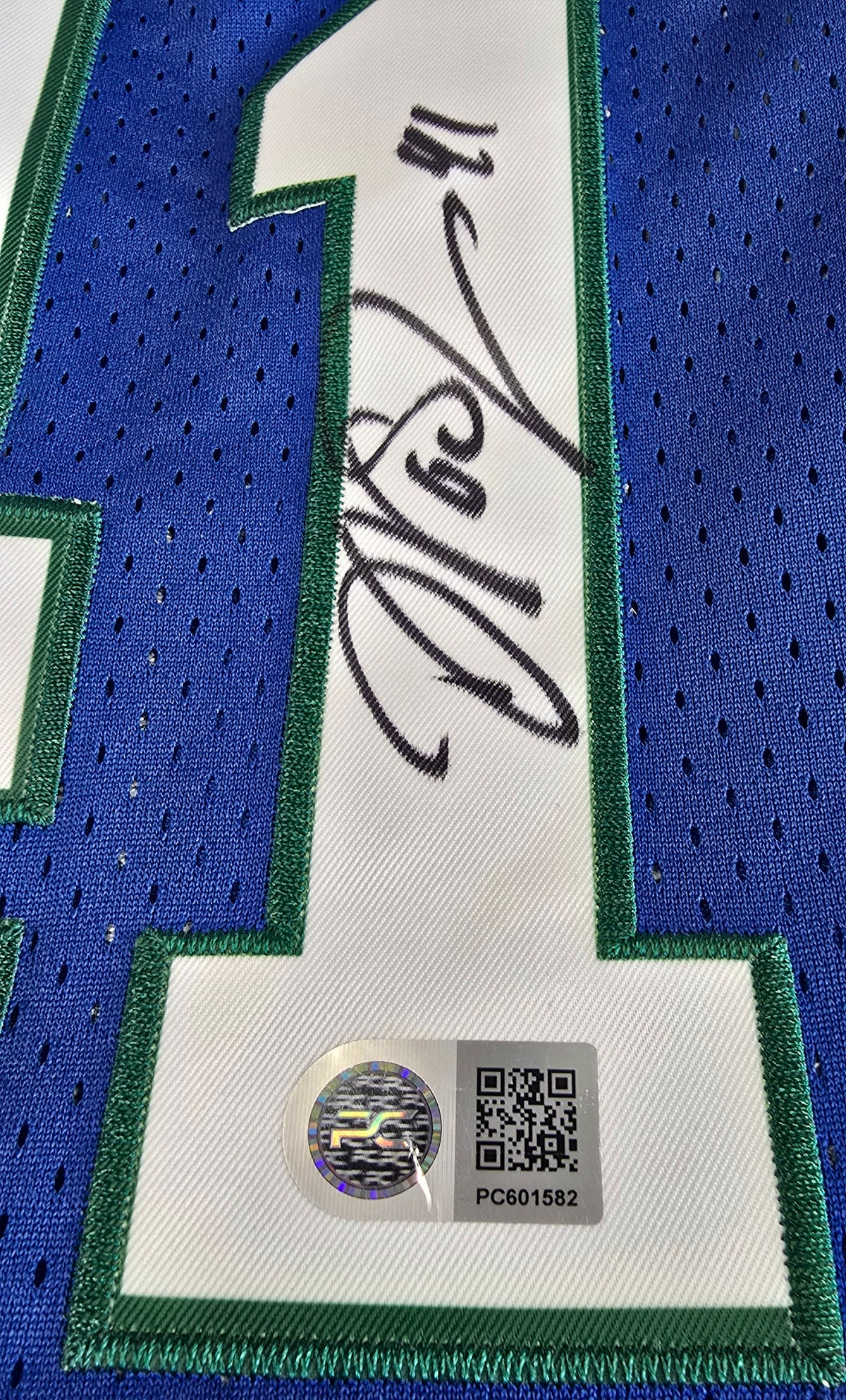 Dirk Nowitzki autographed Mavericks jersey, Pro-Cert PC601582 – listing photo