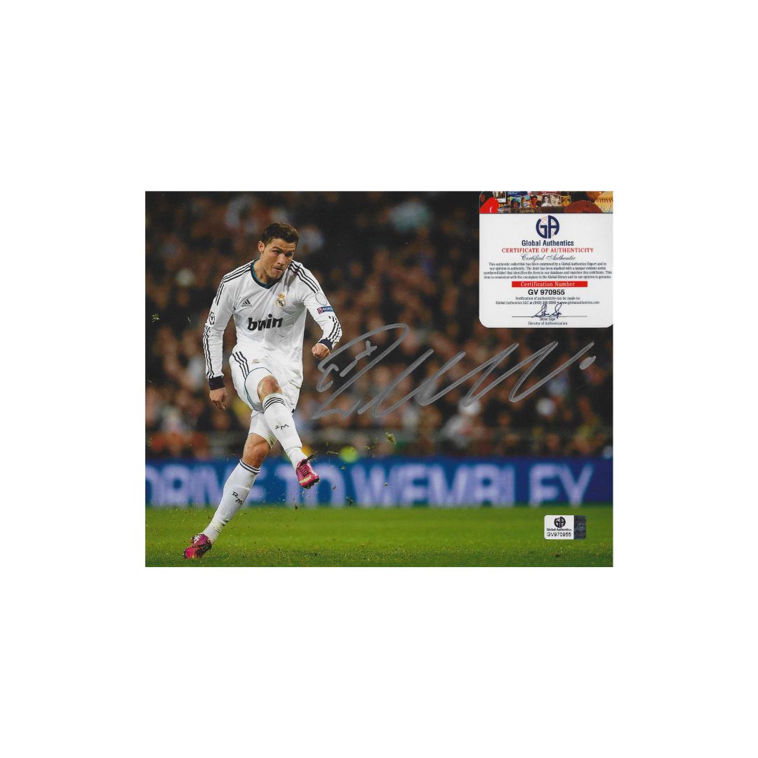 Cristiano Ronaldo Real Madrid Autographed 8x10 Photo With COA