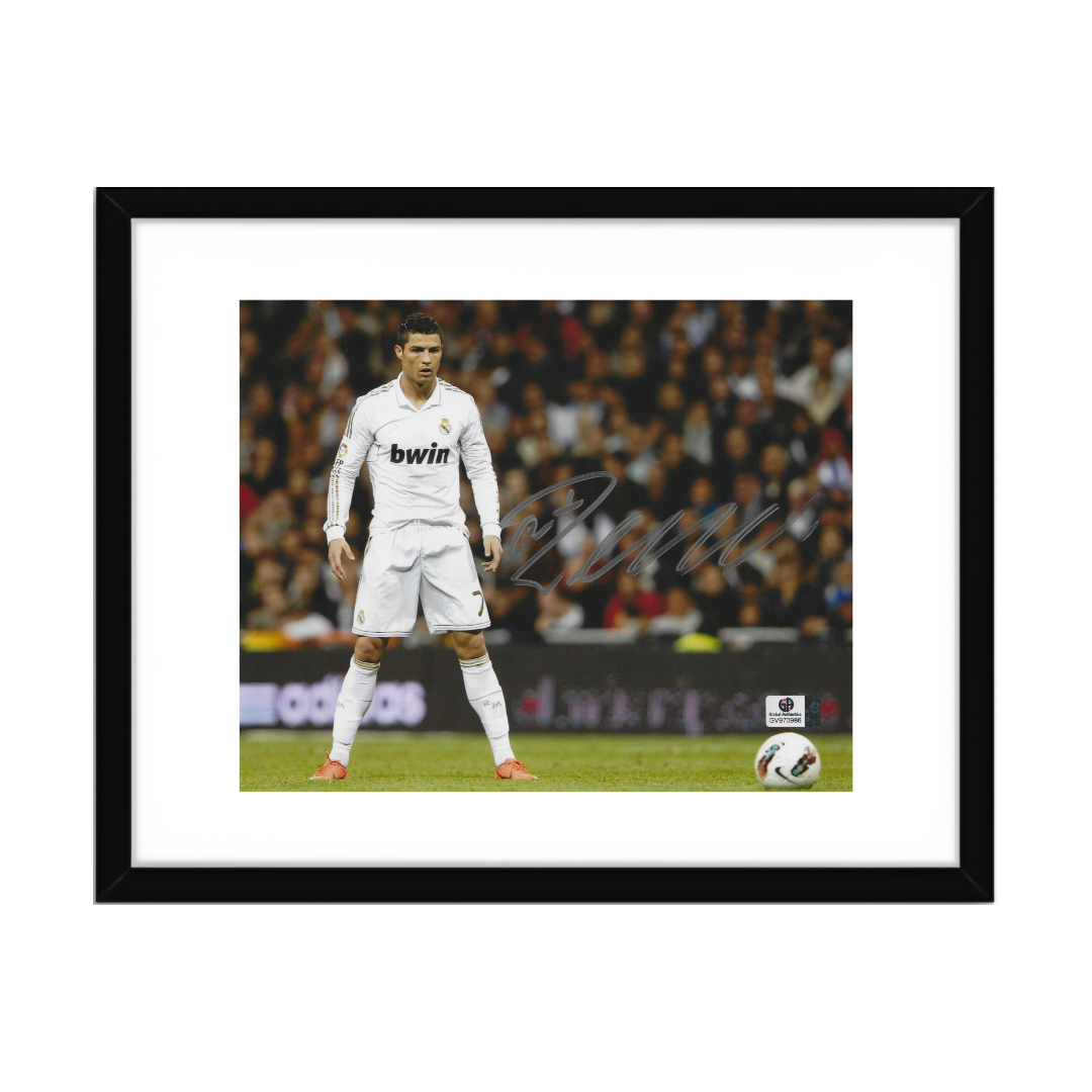 Cristiano Ronaldo Real Madrid Autographed 8x10 Photo Art Print