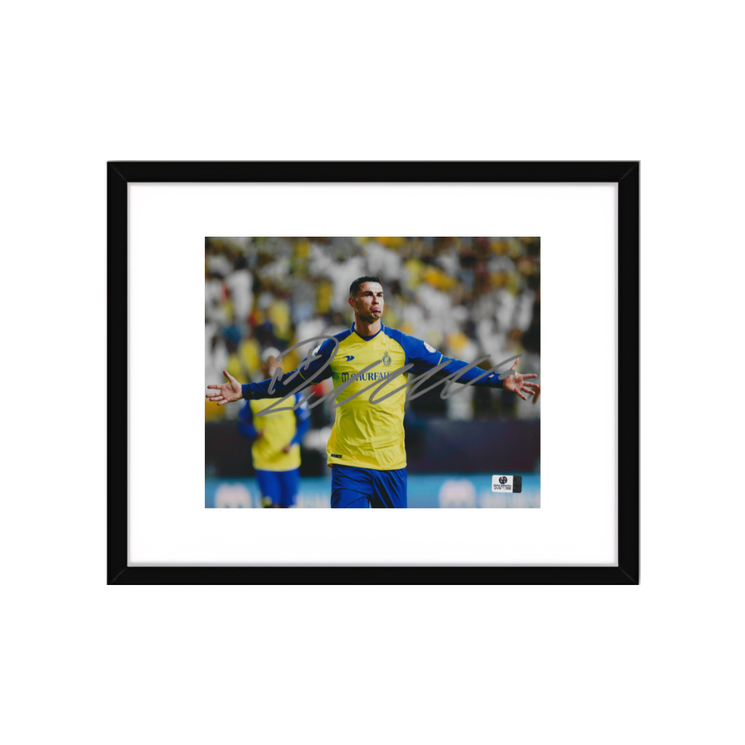 Cristiano Ronaldo Al Nassr FC Autographed 8x10 Photo Art Print - Fan Freaks