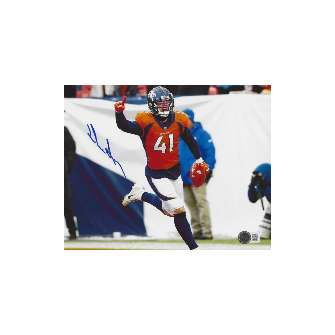 Drew Sanders Denver Broncos Autographed 8x10 Photo Hologram W/Frame - Fan Freaks