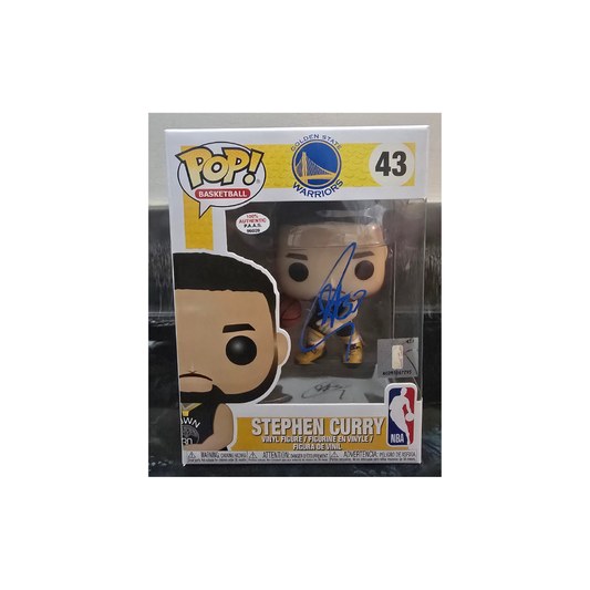 Stephen Curry of the Golden State Warriors autographed Funko Pop COA