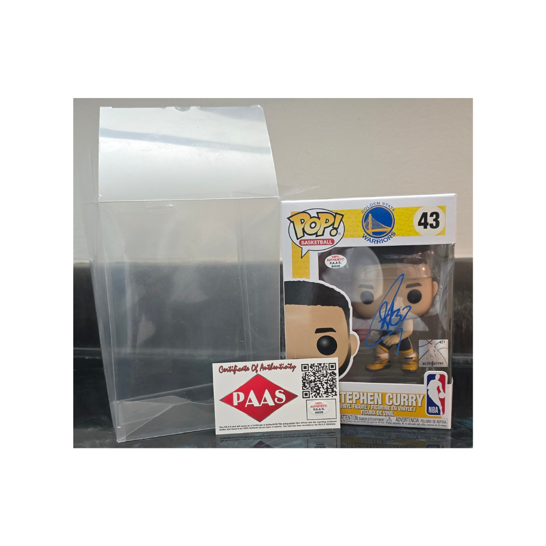 Stephen Curry of the Golden State Warriors autographed Funko Pop COA