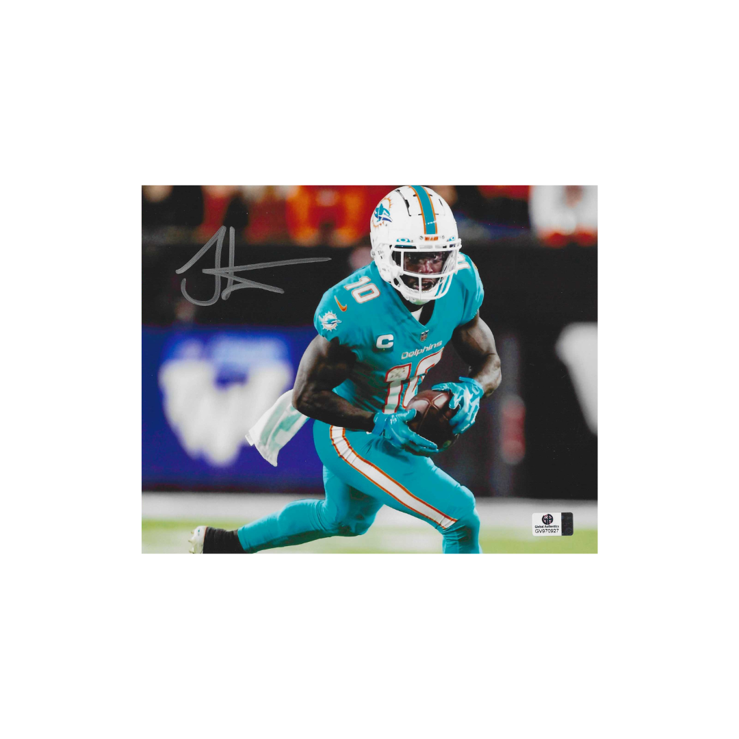 Tyreek Hill Dolphins Autographed 8x10 Photo coa W/Frame - Fan Freaks